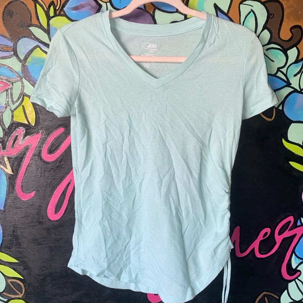 Pro Player Womens Mint T Shirt With A Side Tie Size Small